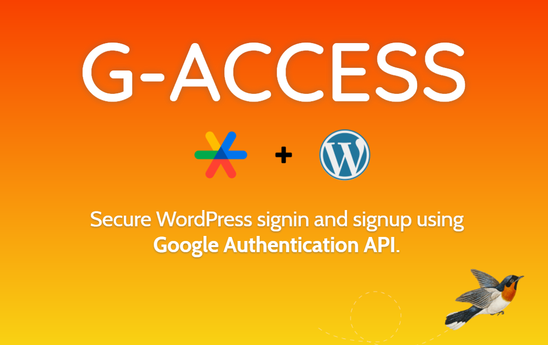 G-Access – Google Auth Login and Signup for WordPress Preview Image